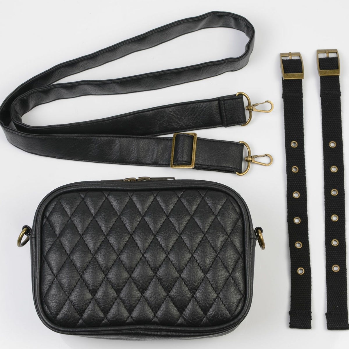 DIN マーケット シーシーバーバッグ、バーバッグ、ショルダーバッグ マルチポーチ ブラック 14