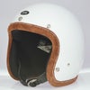 SHM HAND STITCH ジェットヘルメット Lot-112 ホワイト/ブリックトリム