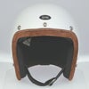 SHM HAND STITCH ジェットヘルメット Lot-112 ホワイト/ブリックトリム 3