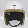 SHM HAND STITCH ジェットヘルメット Lot-112 ホワイト/アイビーグリーントリム 3
