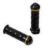 Wheelie ハーレーグリップ (ブラック/ゴールド) ケーブルスロットル1
