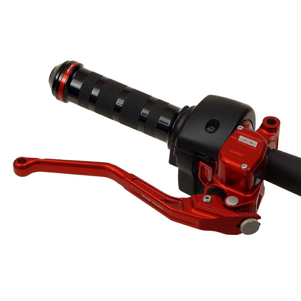 Wheelie ハーレーグリップ (ブラック/レッド) ケーブルスロットル用2