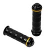 Wheelie ハーレーグリップ (ブラック/ゴールド) 電子制御スロットル用1