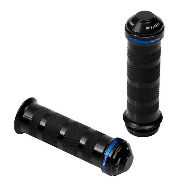 Wheelie ハーレーグリップ (ブラック/ブルー) 電子制御スロットル用