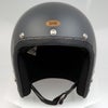 SHM HAND STITCH ジェットヘルメット Lot-113 ガンシップグレー/ブラックレザートリム 3