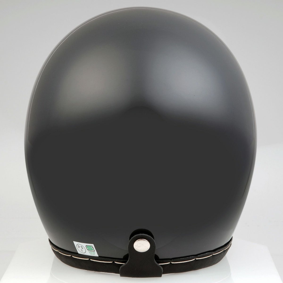 SHM HAND STITCH ジェットヘルメット Lot-113 ガンシップグレー/ブラックレザートリム 4