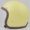 SHM HAND STITCH ジェットヘルメット Lot-113 ゴールドウッドイエロー/ココアレザートリム 2