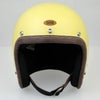 SHM HAND STITCH ジェットヘルメット Lot-113 ゴールドウッドイエロー/ココアレザートリム 3