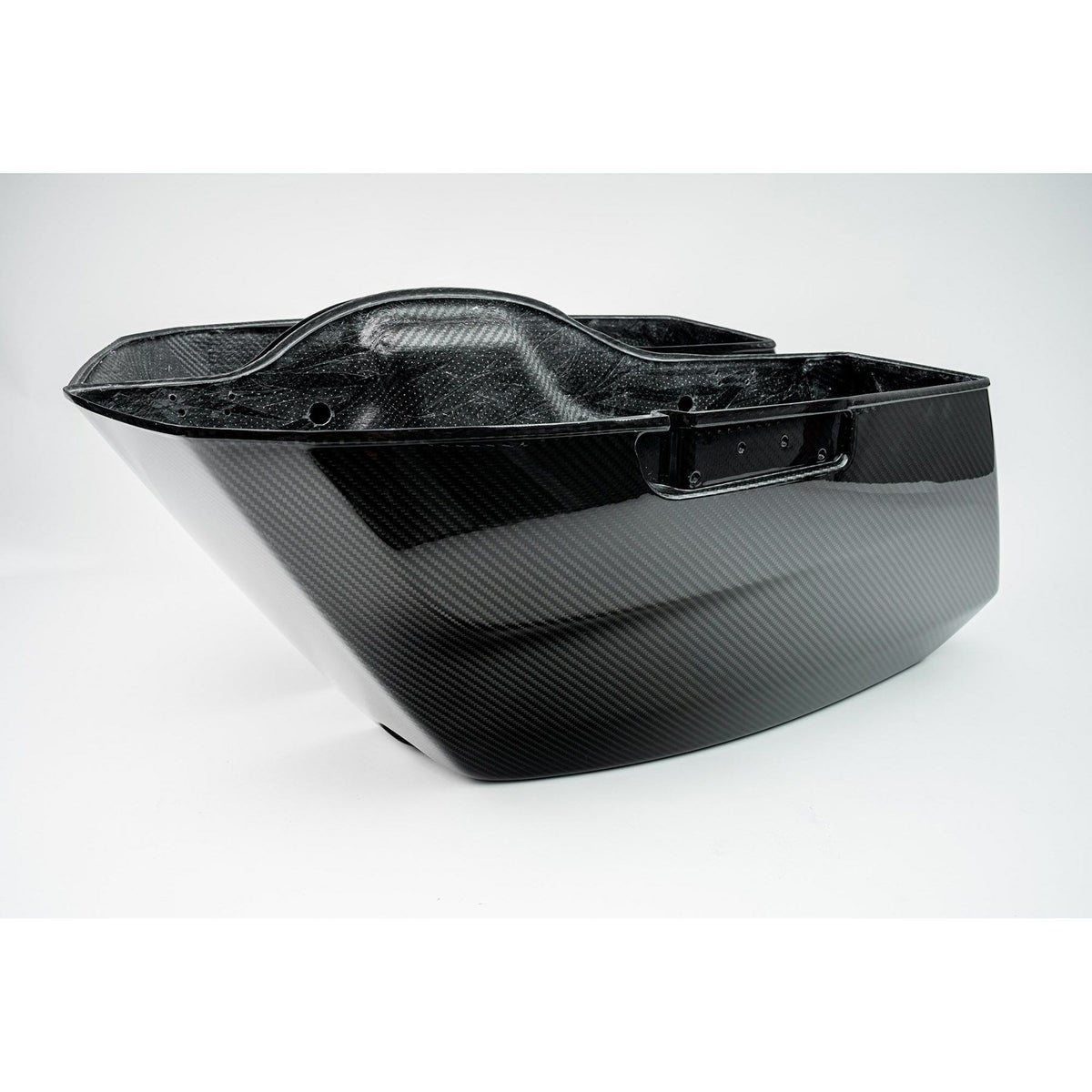 カーボンファイバー サドルバッグ・ボトム (艶有り) 2024以降 ツーリング6