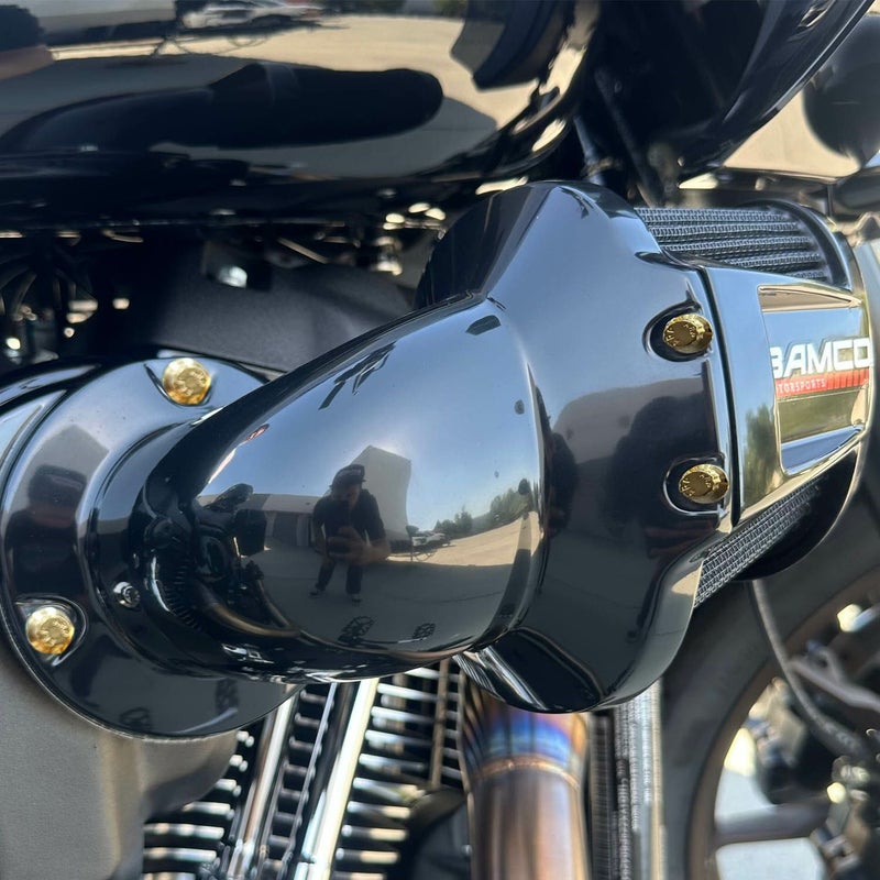 スクリーミンイーグル ヘビーブリーザー エリート エアクリーナー用 ARPボルトキット ゴールド BAMCO MOTORSPORTS (バムコ モータースポーツ)