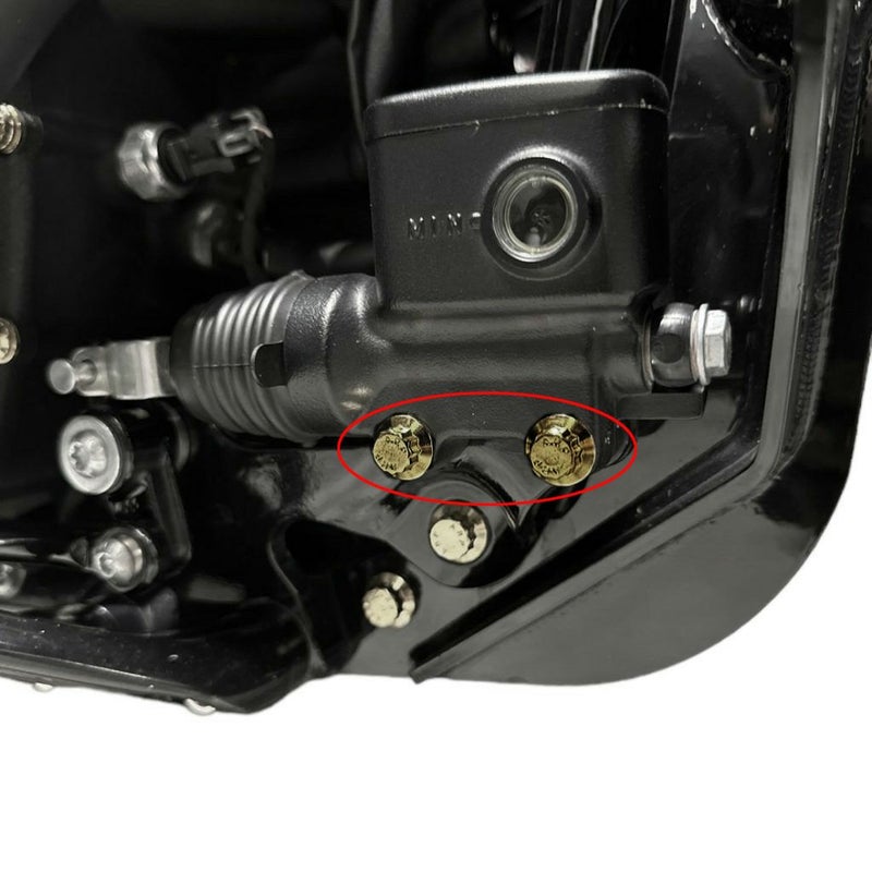 M8ソフテイル リアブレーキマスターシリンダー ARPボルトキット ブラッククローム BAMCO MOTORSPORTS (バムコ モータースポーツ)