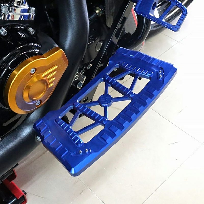 アルミ削り出しフロアボード タイプ1 (ブルー) 2024以降 ツーリング