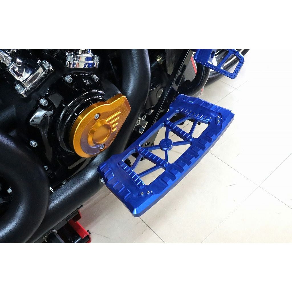 アルミ削り出しフロアボード タイプ1 (ブルー) 2024以降 ツーリング1