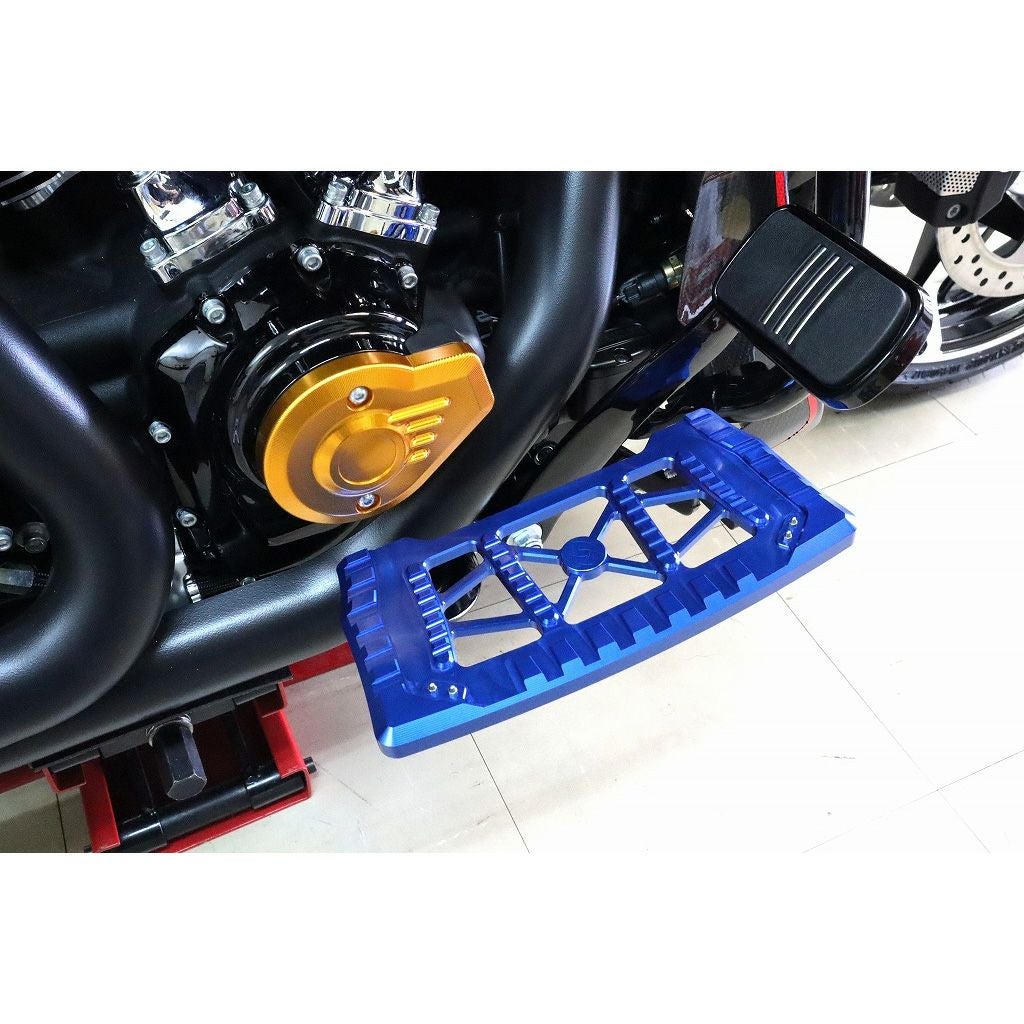 アルミ削り出しフロアボード タイプ1 (ブルー) 2024以降 ツーリング3