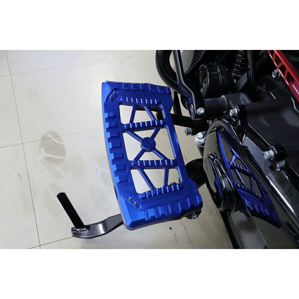 アルミ削り出しフロアボード タイプ1 (ブルー) 2024以降 ツーリング4