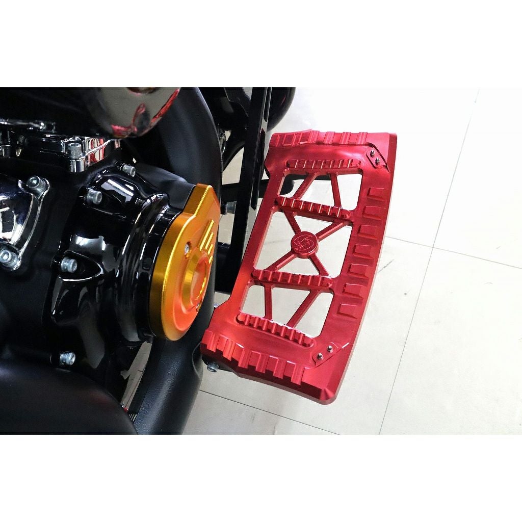 アルミ削り出しフロアボード タイプ1 (レッド) 2024以降 ツーリング2