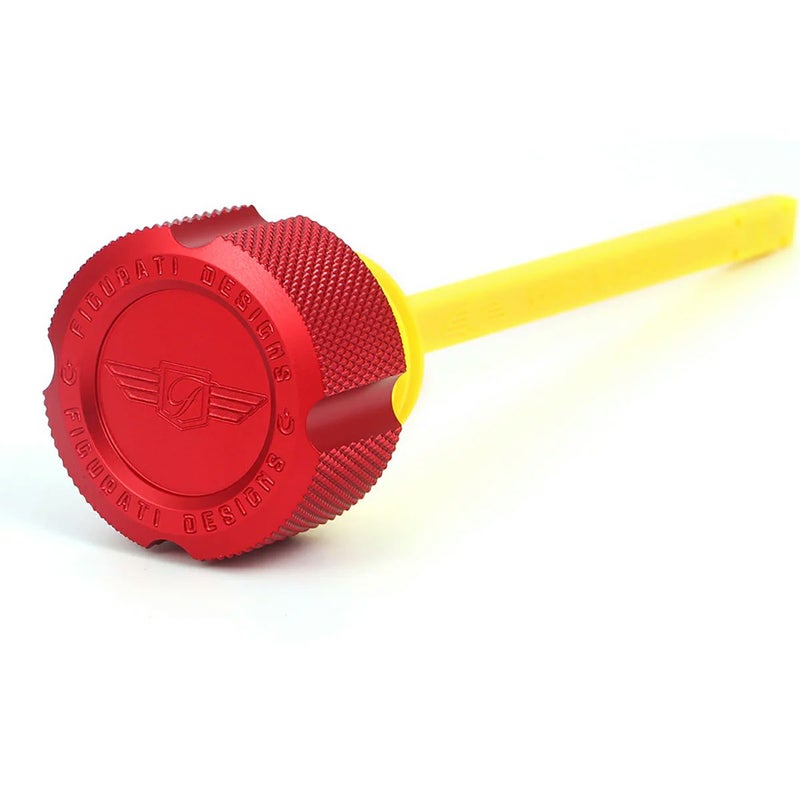 マグネット付き パフォーマンス・オイルディップスティック ナールヘッド (レッド)