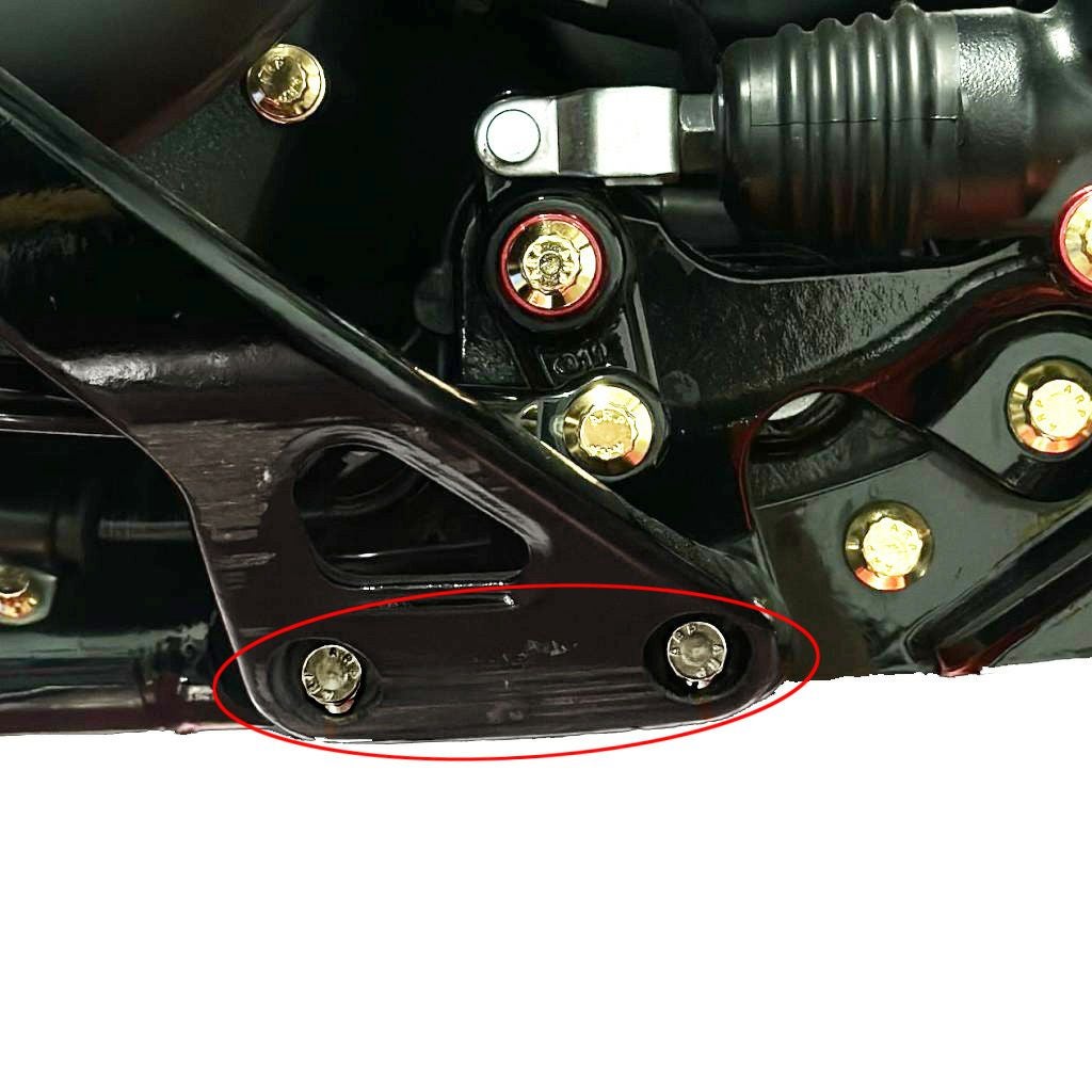 M8ソフテイル フットペグマウント ARPボルトキット ブラッククローム BAMCO MOTORSPORTS (バムコ モータースポーツ)