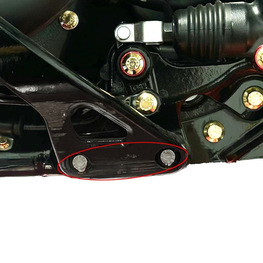 M8ソフテイル フットペグマウント ARPボルトキット ステンレス BAMCO MOTORSPORTS (バムコ モータースポーツ)