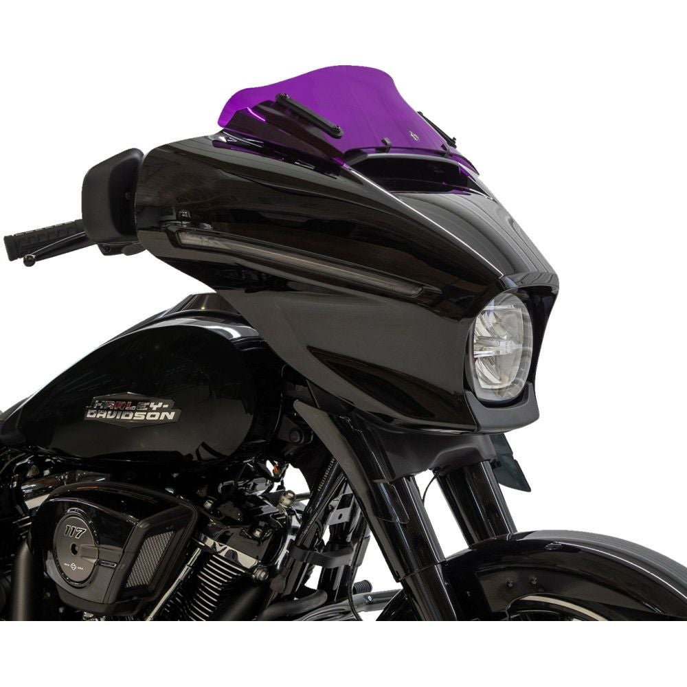 クロックワークス Kolor FLAREウインドシールド 8インチ パープル 2024