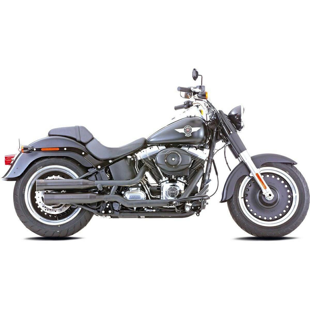 ダブルグルーブ スリップオンマフラー (ブラック)1