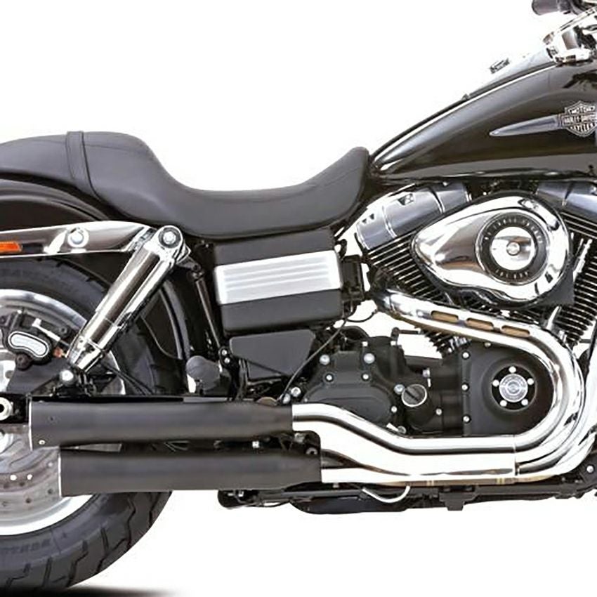 ダブルグルーブ スリップオンマフラー (ブラック) FXDF、FXDWG、FXDLS