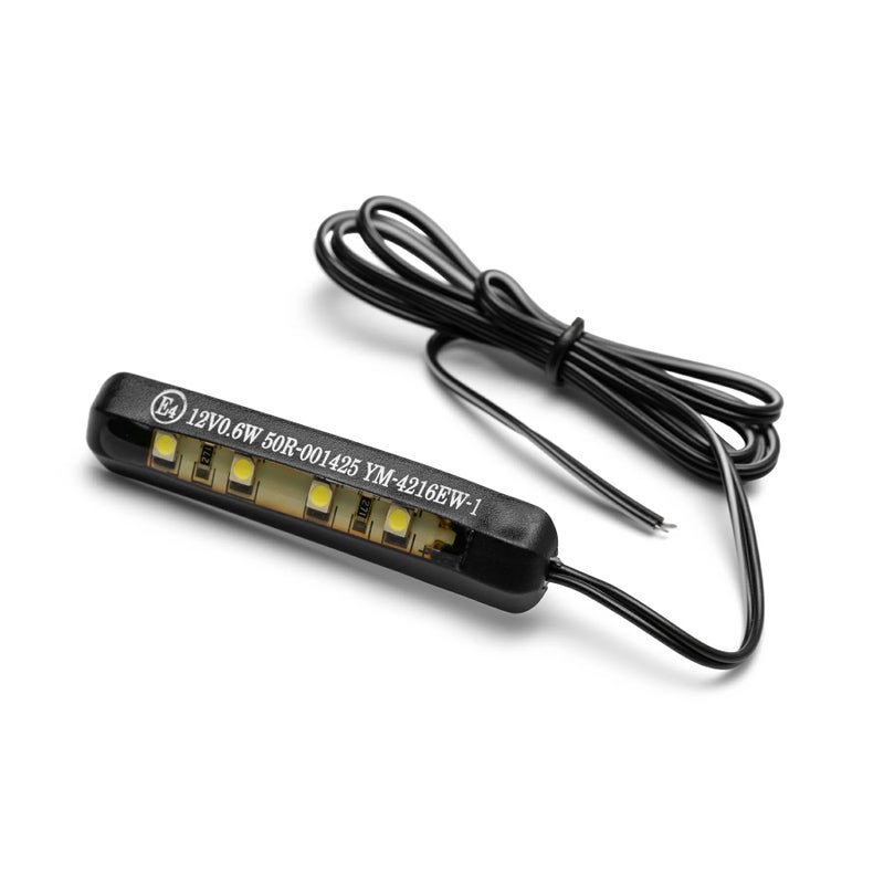 4LED ライセンスプレートライト (ブラック) ハーレー用