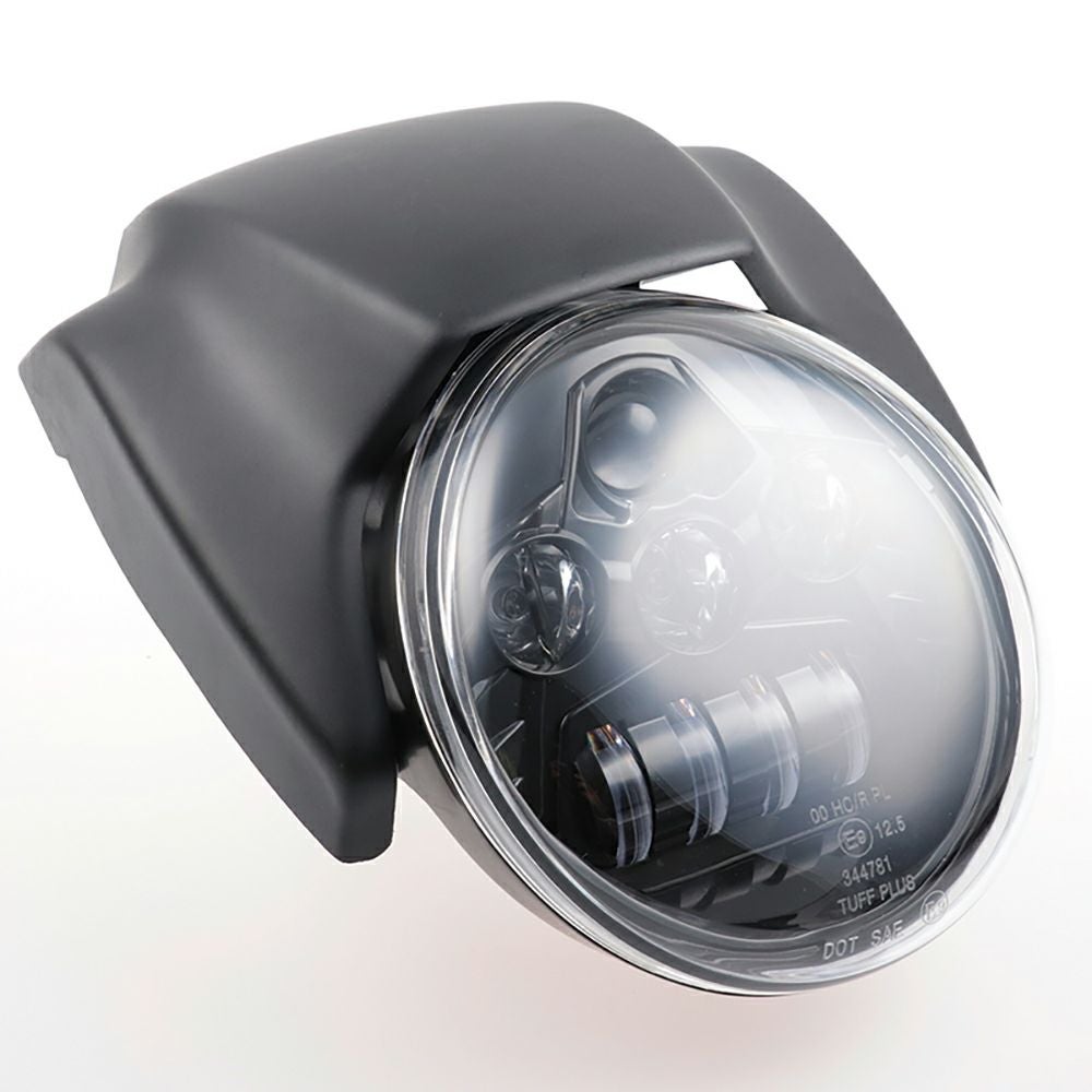 ナイトロッドスタイル ヘッドライトカバー＆LEDヘッドライトセット (未塗装)