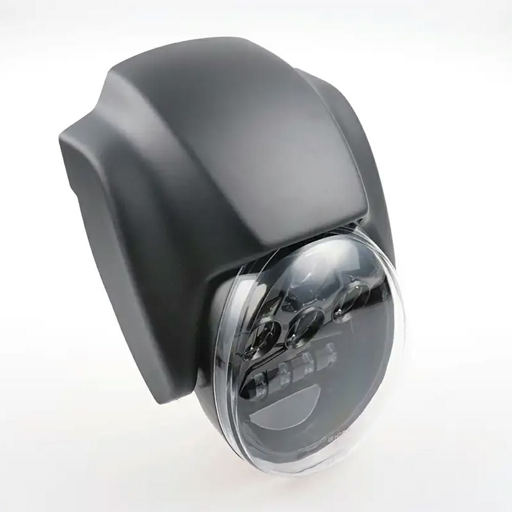 ナイトロッドスタイル ヘッドライトカバー＆LEDヘッドライトセット (未塗装)1