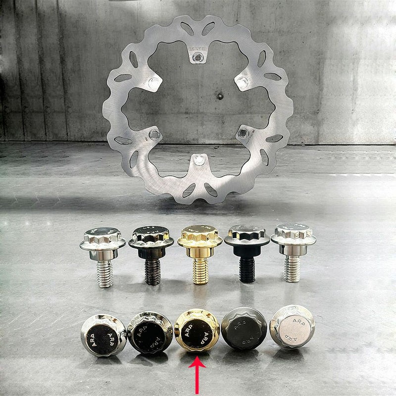 フロント スポークマウントローター デュアル ARPボルトキット ゴールド BAMCO MOTORSPORTS (バムコ モータースポーツ)