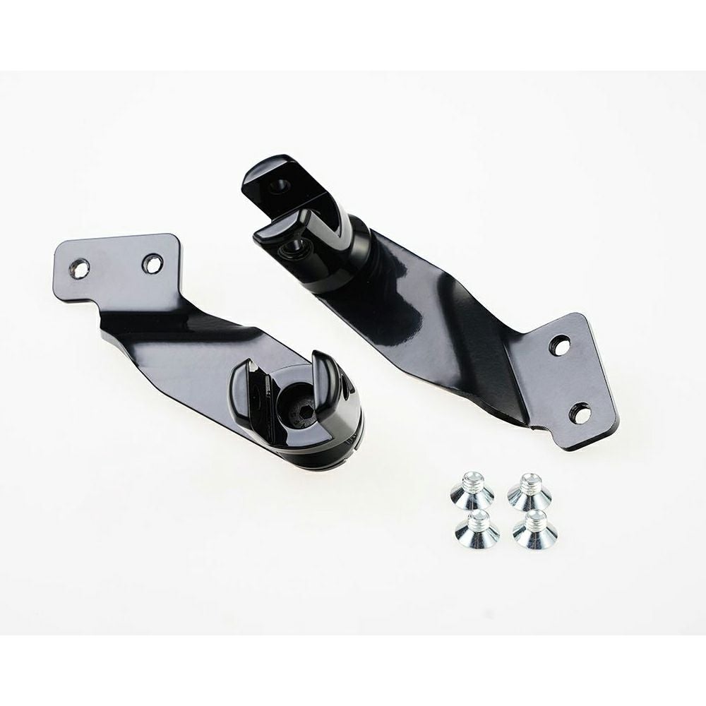 カルトワーク パッセンジャーフットペグ リロケーションブラケット (ブラック)5