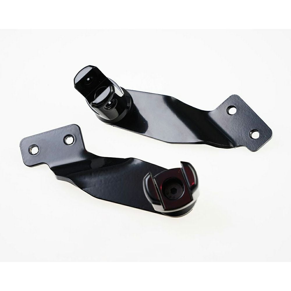 カルトワーク パッセンジャーフットペグ リロケーションブラケット (ブラック)7