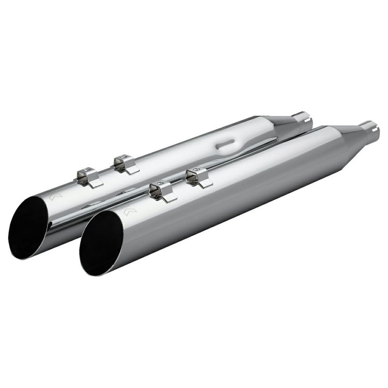 クロームワークス 4インチ HPプラス・スラッシュアップ スリップオンマフラー (クローム) 2009～2016 ツーリング