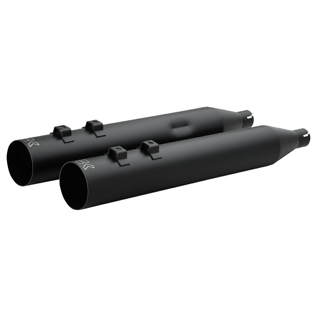 クロームワークス 4インチ HPプラス・ストレートカット スリップオンマフラー (ブラック)