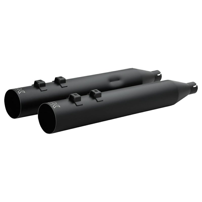 クロームワークス 4インチ HPプラス・ストレートカット スリップオンマフラー (ブラック)