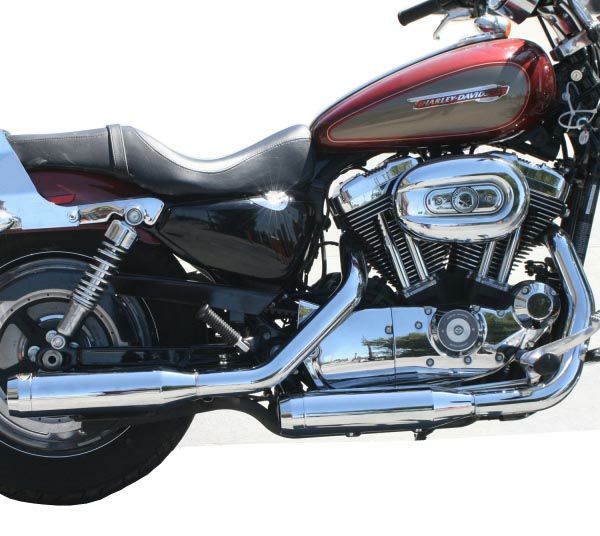 LA Choppers スリップオンマフラー　2004～2013スポーツスター　クローム/クローム-02