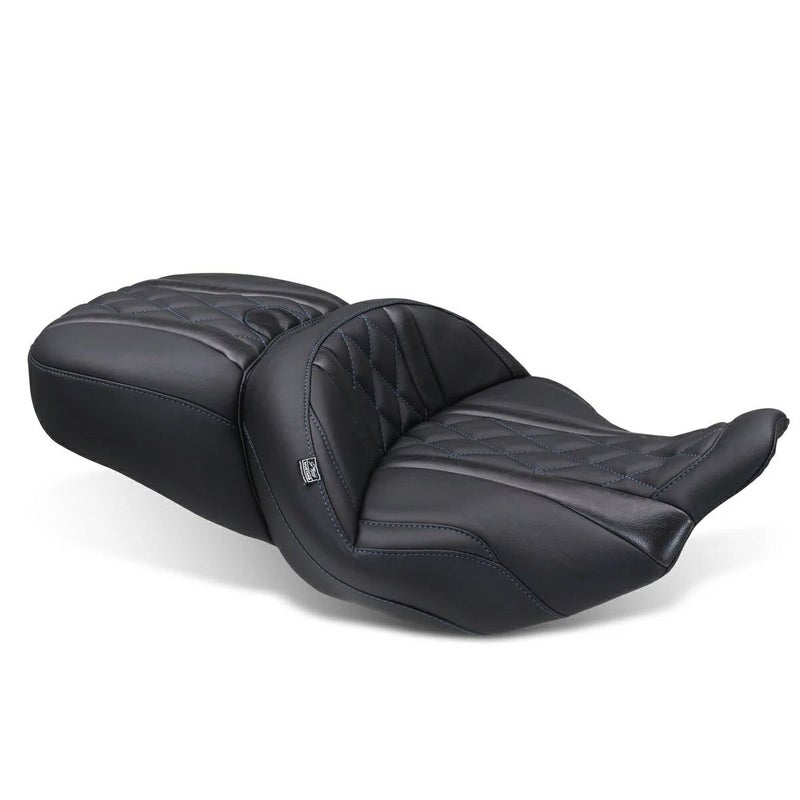 ワンピース・デラックスツーリングシート (ダイアモンド/ブルーステッチ)