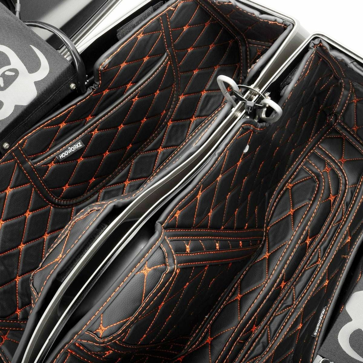 2025以降 ツーリング サドルバッグライナー オレンジステッチ HogWorkz（ホグワークズ） 5