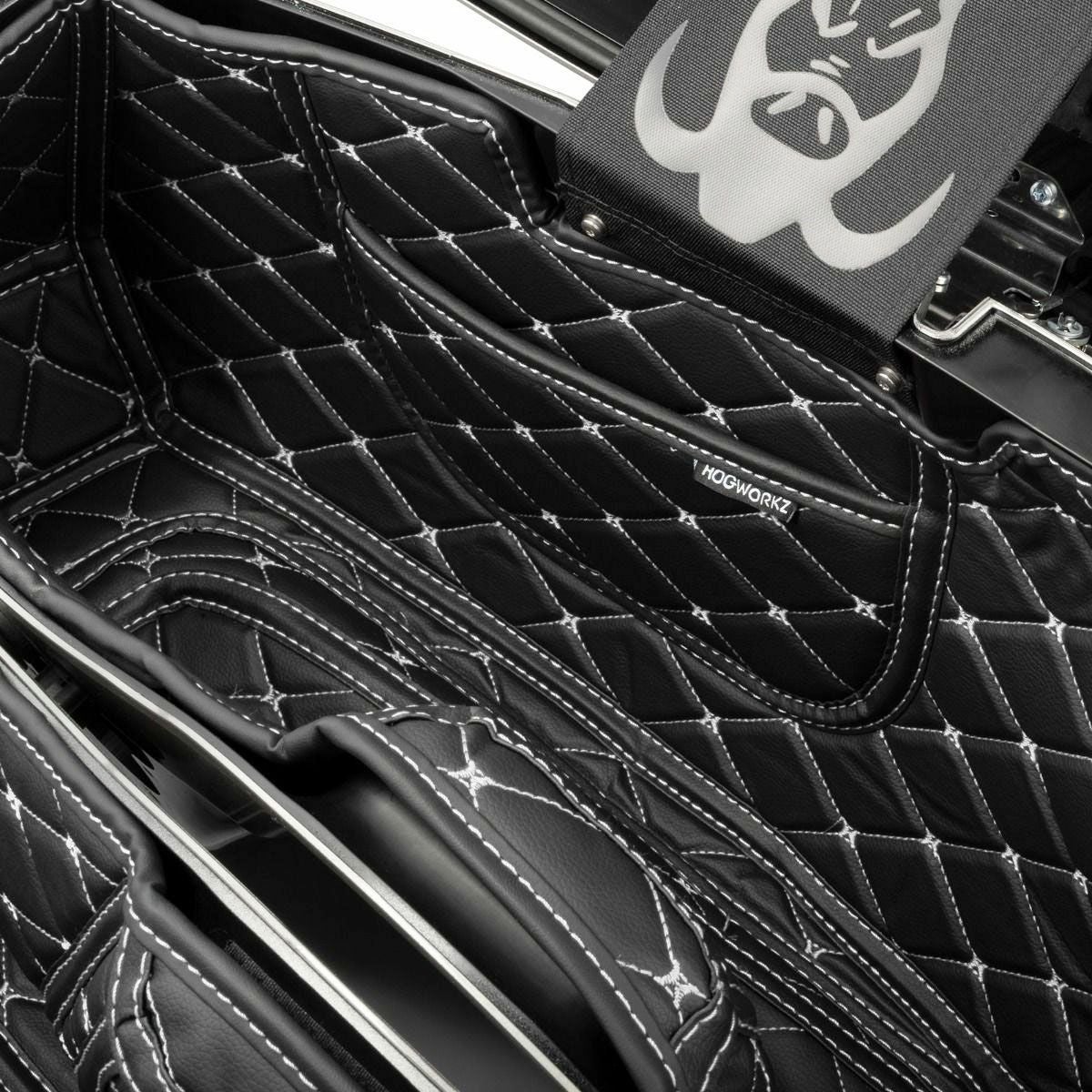 2023以降 FLHXSE、FLTRXSE、FLTRXSTSE サドルバッグライナー シルバーステッチ HogWorkz（ホグワークズ） 3