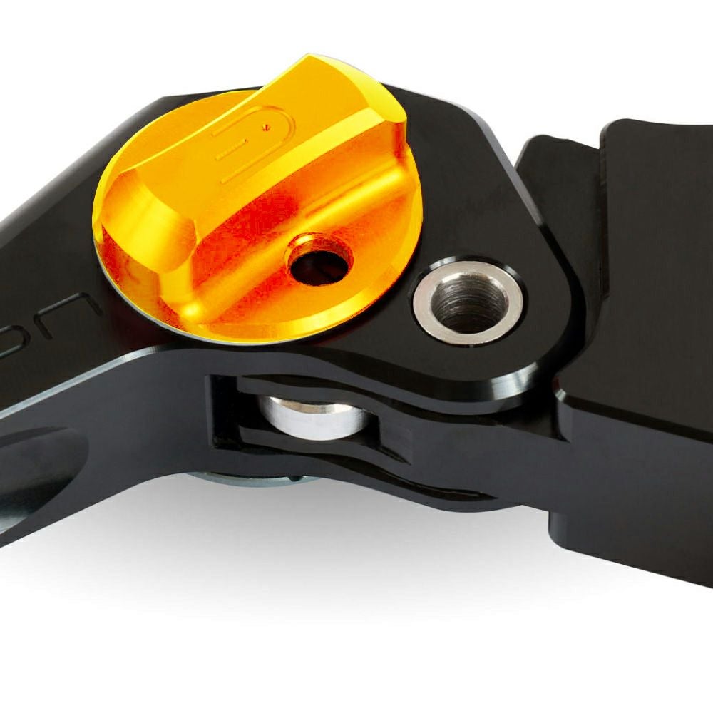 アジャスタブル・クラッチレバー エアロ (ブラック/ゴールド)1