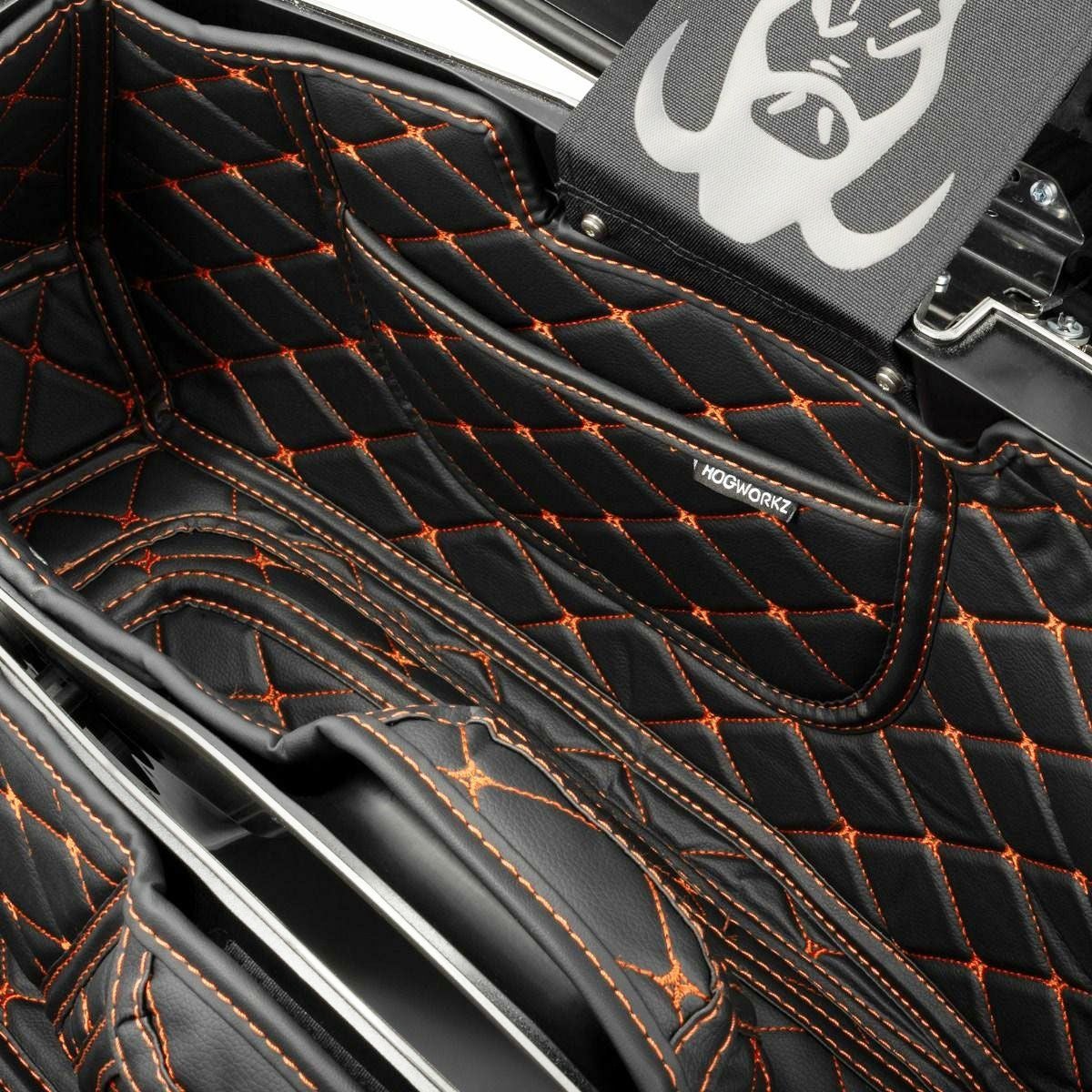 2023以降 FLHXSE、FLTRXSE、FLTRXSTSE サドルバッグライナー オレンジステッチ HogWorkz（ホグワークズ） 3