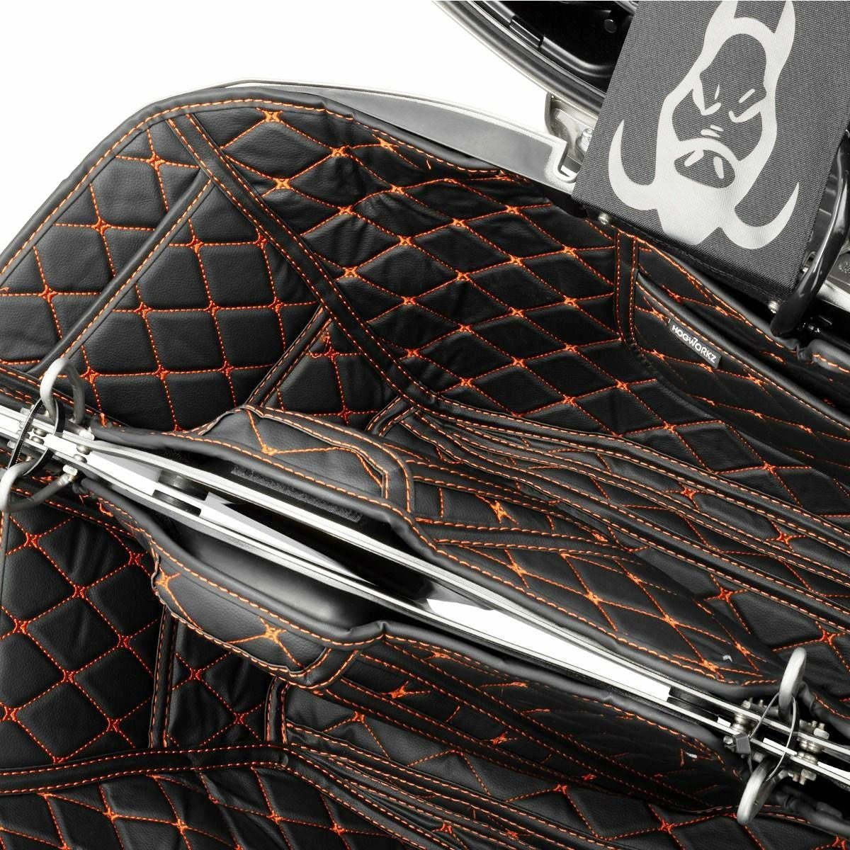 2023以降 FLHXSE、FLTRXSE、FLTRXSTSE サドルバッグライナー オレンジステッチ HogWorkz（ホグワークズ） 4