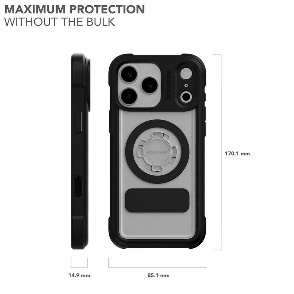 ロックフォーム iPhone 17 Pro Max Ruggedケース (クリスタル) 