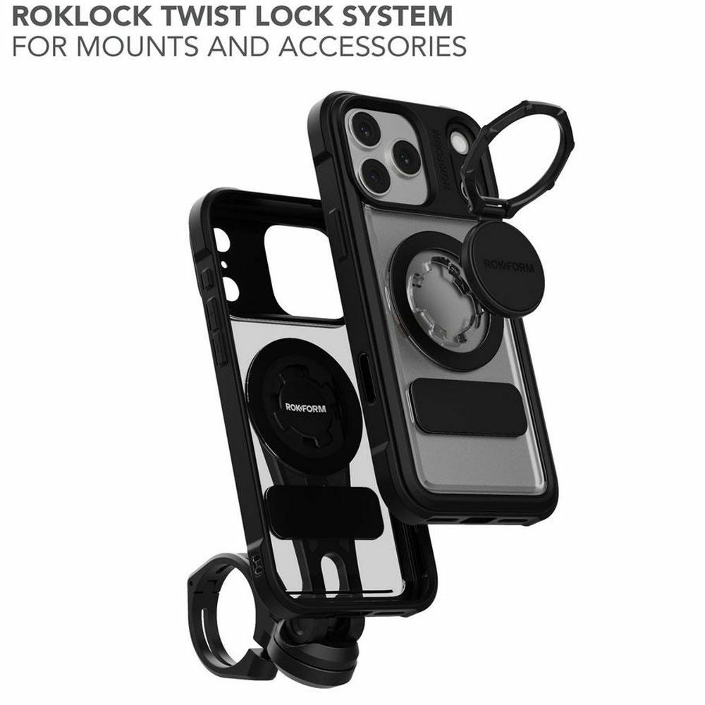 ロックフォーム iPhone 17 Pro Ruggedケース (クリスタル) 