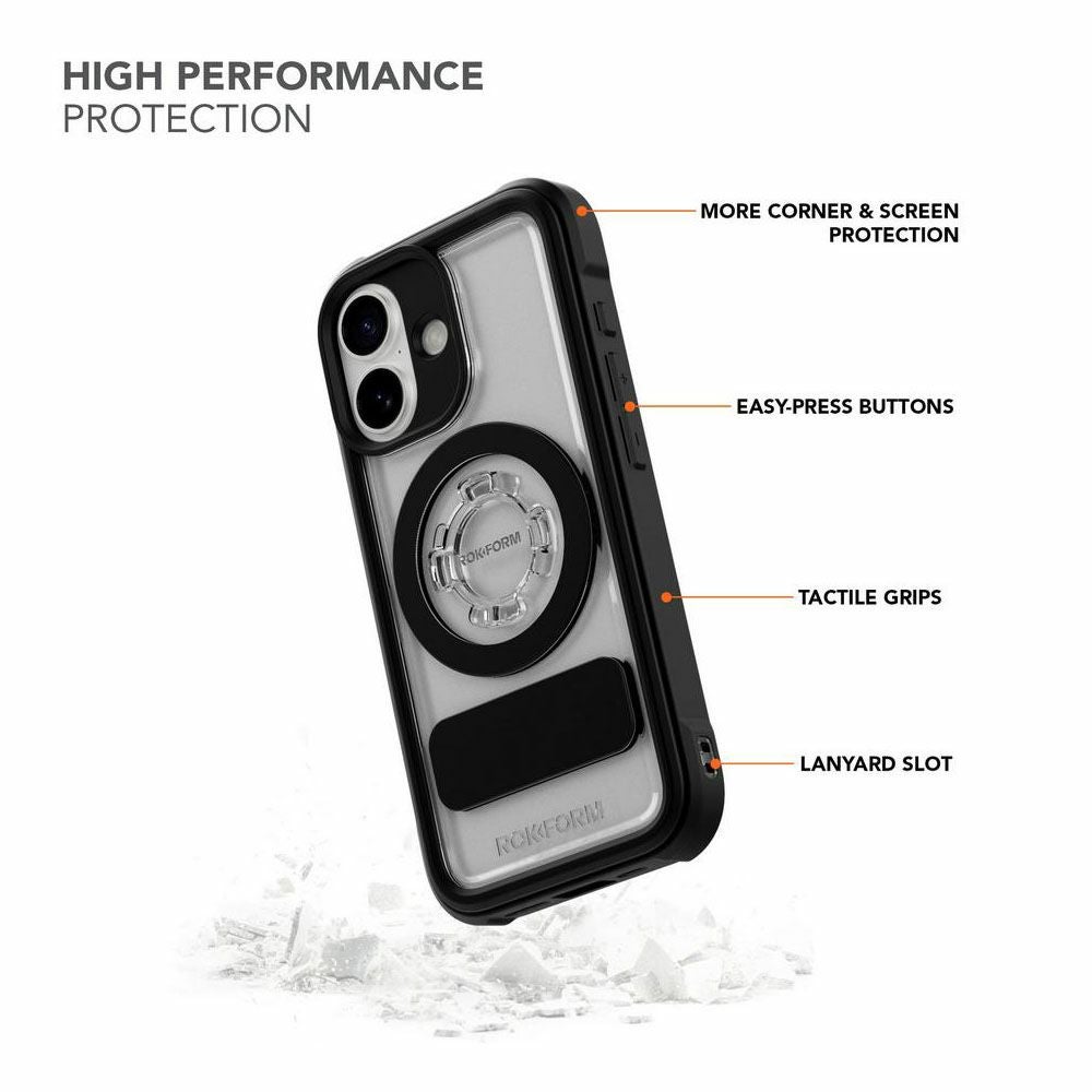 ロックフォーム iPhone 17 Ruggedケース (クリスタル) 