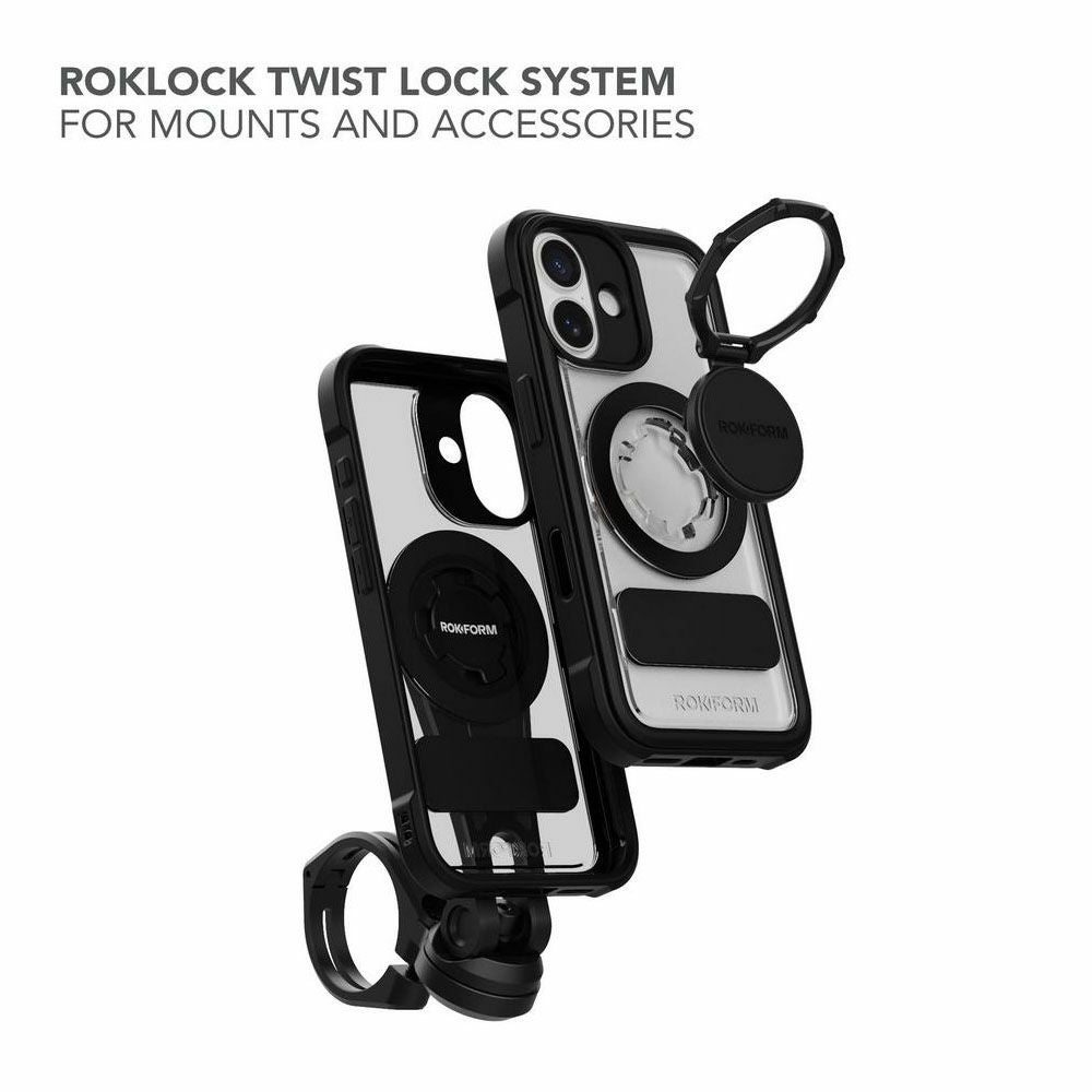 ロックフォーム iPhone 17 Ruggedケース (クリスタル) 