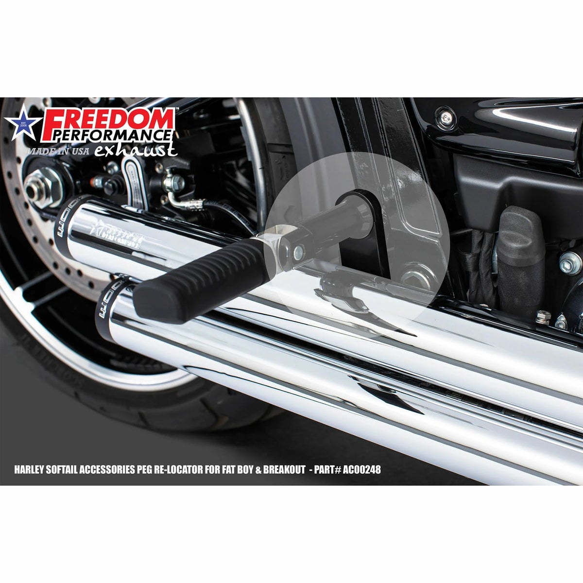 ブレイクアウト用パッセンジャーフットペグ・リロケーションキット (右用)2