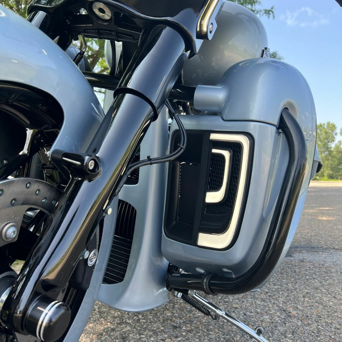 2014～2023 ツーリング LUMIPRO ロワーフェアリング インサートライト ブラック HogWorkz（ホグワークズ） 4