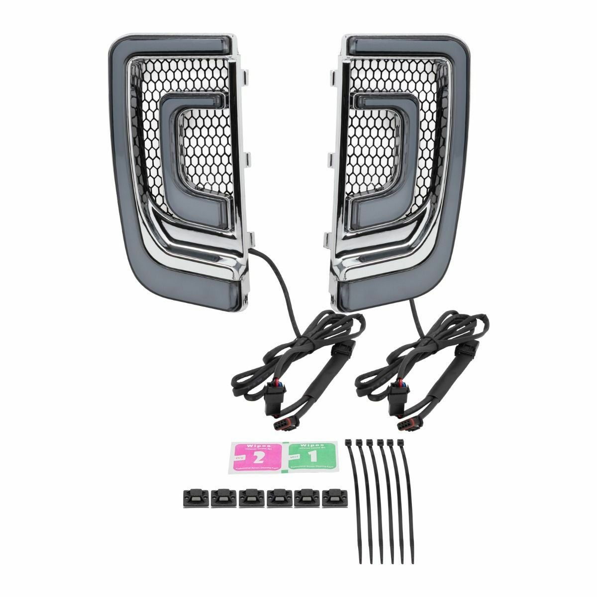 1996～2023 ツーリング LUMIPRO ロワーフェアリング インサートライト クローム HogWorkz（ホグワークズ） 2