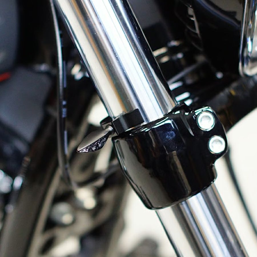 Arlen Ness クローム ウインカー フォークマウント スポーツスター